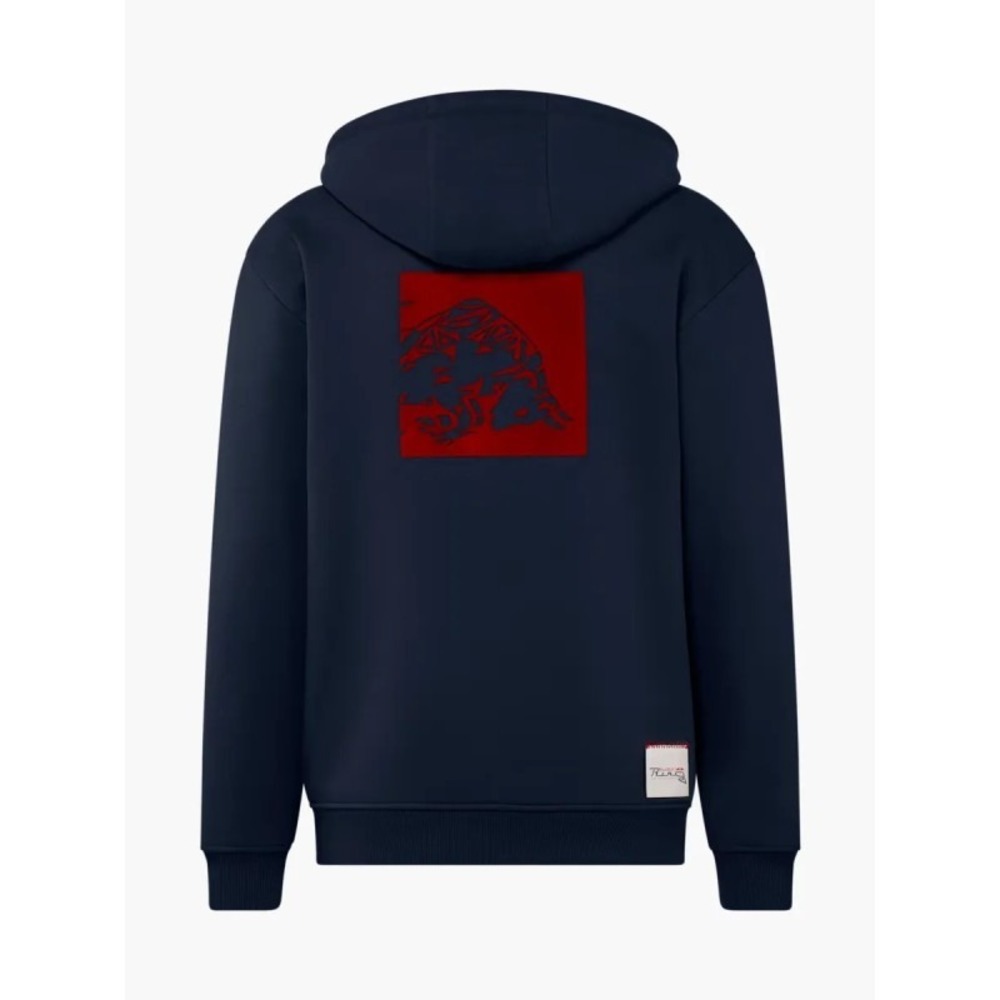 Mens Red Bull Ring Core Zip Hoodie Navy Sweatshirt 2XL